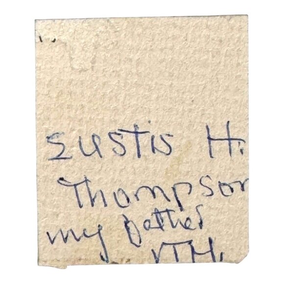 Antique Mini Oval Vintage Portrait Frame Young Man Handwritten Provinance Estate - Picture 3 of 5